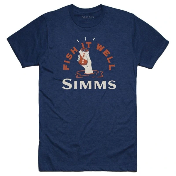 Футболка Cheers Fish It Well T-Shirt  (navy heather; Мужской; M)